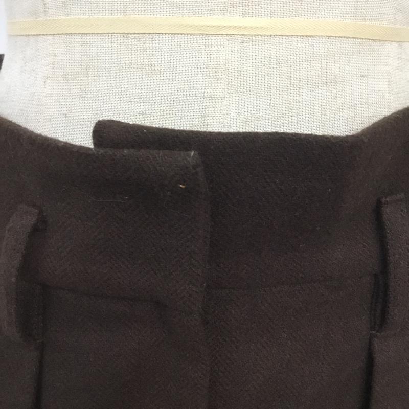 マウジー MOUSSY パンツ スラックス 010CAG30-7320 ハイウエスト タック 0 無地 茶 / ブラウン / レディース USED 古着 中古 10064559