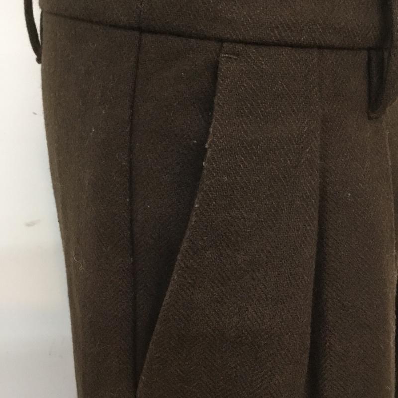 マウジー MOUSSY パンツ スラックス 010CAG30-7320 ハイウエスト タック 0 無地 茶 / ブラウン / レディース USED 古着 中古 10064559