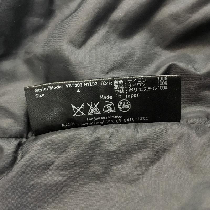 ジュンハシモト junhashimoto ベスト ベスト VST003 中綿 ジップアップ 4 無地 紺 / ネイビー / メンズ USED 古着 中古 10064575