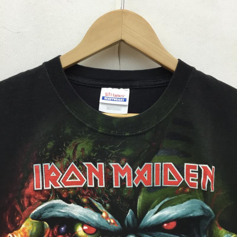 ユーズドクロージング used clothes Tシャツ 半袖 IRON MAIDEN アイアンメイデン The Final Frontier 2010 L プリント 黒 / ブラック / メンズ USED 古着 中古 10064654