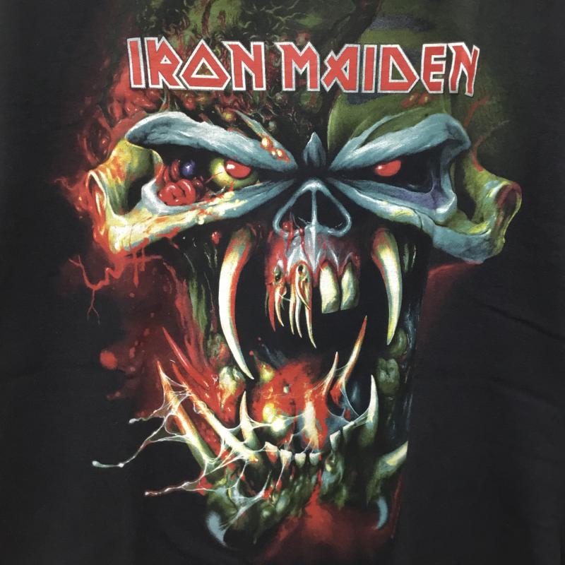 ユーズドクロージング used clothes Tシャツ 半袖 IRON MAIDEN アイアンメイデン The Final Frontier 2010 L プリント 黒 / ブラック / メンズ USED 古着 中古 10064654