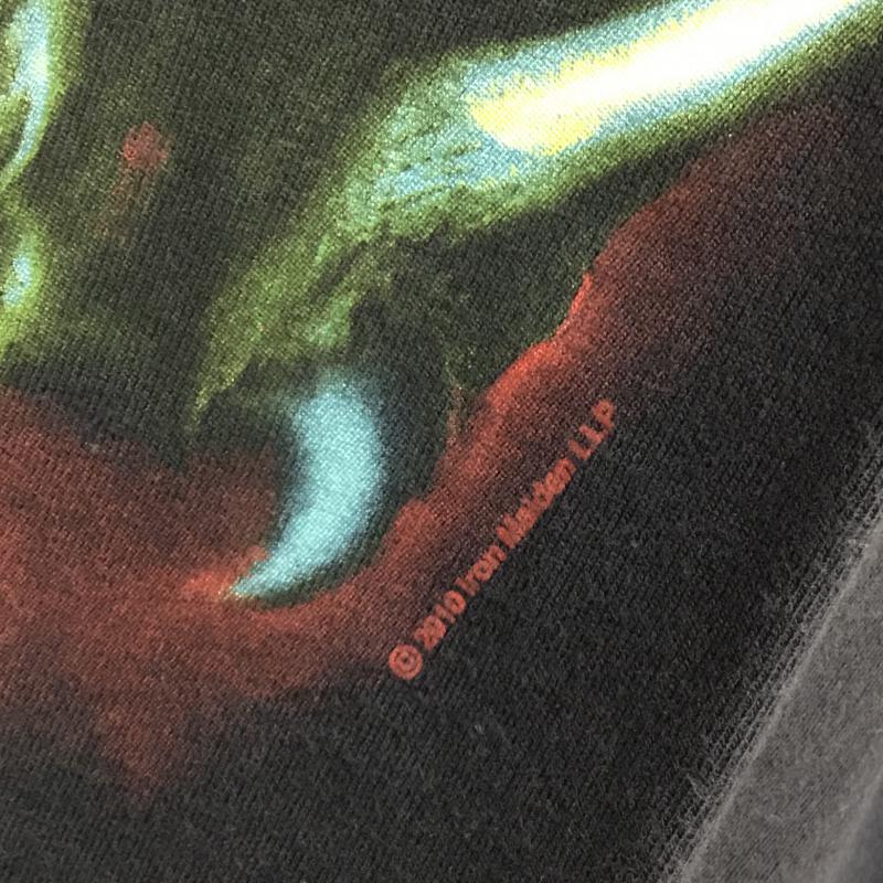 ユーズドクロージング used clothes Tシャツ 半袖 IRON MAIDEN アイアンメイデン The Final Frontier 2010 L プリント 黒 / ブラック / メンズ USED 古着 中古 10064654