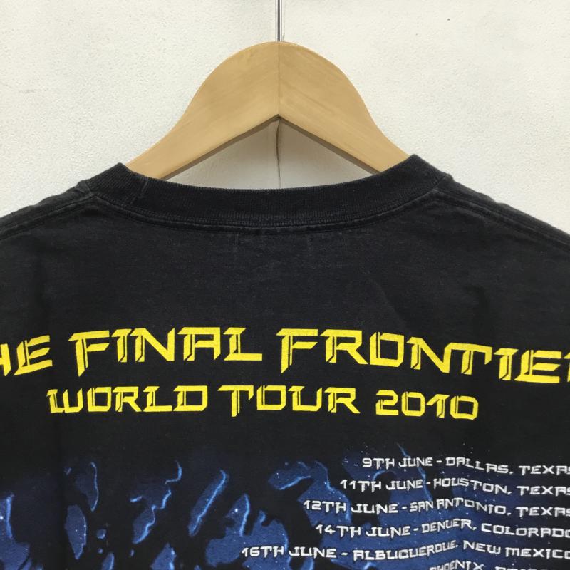 ユーズドクロージング used clothes Tシャツ 半袖 IRON MAIDEN アイアンメイデン The Final Frontier 2010 L プリント 黒 / ブラック / メンズ USED 古着 中古 10064654