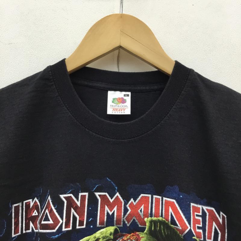 ユーズドクロージング used clothes Tシャツ 半袖 IRON MAIDEN アイアンメイデン The Final Frontier 2011 L プリント 黒 / ブラック / メンズ USED 古着 中古 10064655