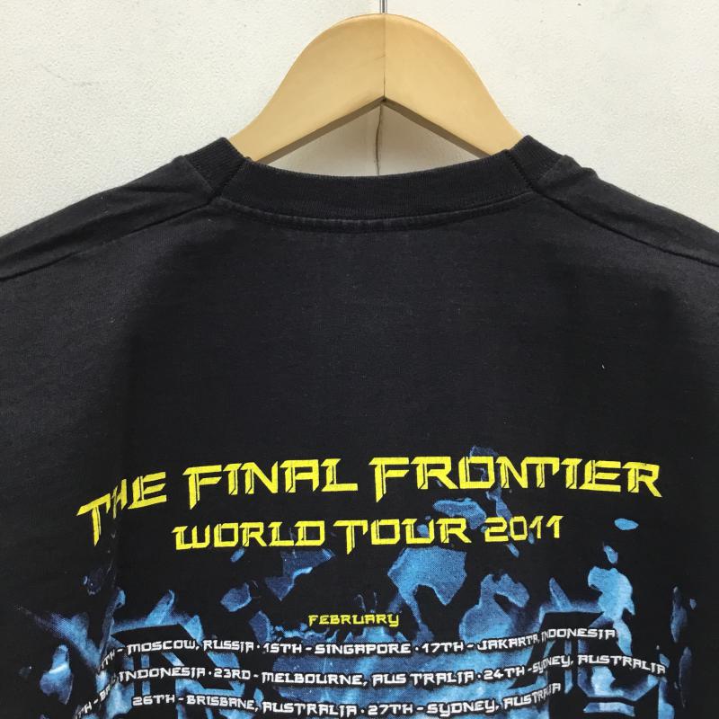 ユーズドクロージング used clothes Tシャツ 半袖 IRON MAIDEN アイアンメイデン The Final Frontier 2011 L プリント 黒 / ブラック / メンズ USED 古着 中古 10064655