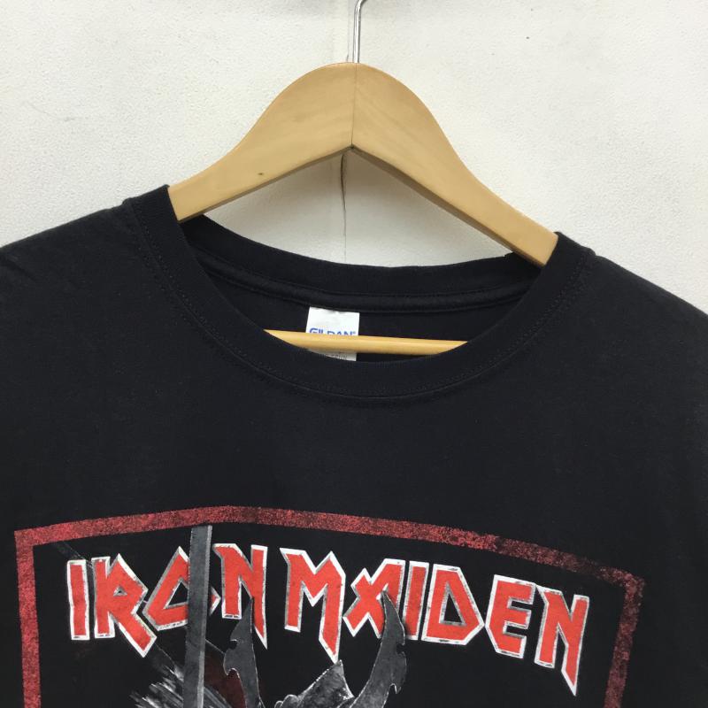 ユーズドクロージング used clothes Tシャツ 半袖 IRON MAIDEN アイアン・メイデン SENJUTSU 「戦術」 TEE L 黒 / ブラック / X 赤 / レッド / メンズ USED 古着 中古 10064656