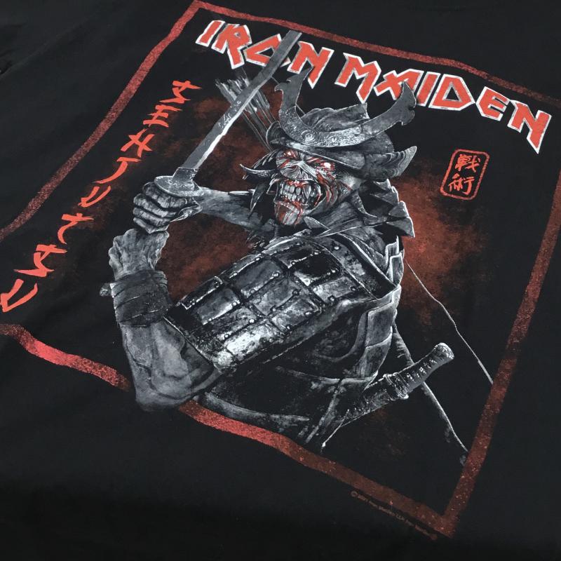ユーズドクロージング used clothes Tシャツ 半袖 IRON MAIDEN アイアン・メイデン SENJUTSU 「戦術」 TEE L 黒 / ブラック / X 赤 / レッド / メンズ USED 古着 中古 10064656