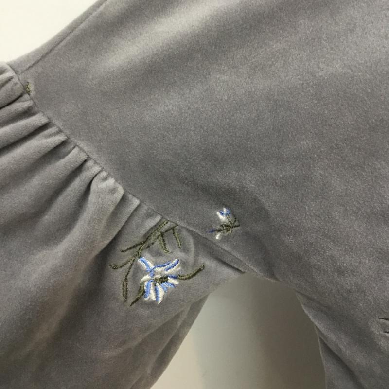 アリシアページボーイ alicia PAGEBOY カットソー 長袖 刺繍 FREE 刺繍 紫 / パープル / レディース USED 古着 中古 10064691