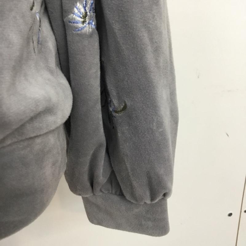 アリシアページボーイ alicia PAGEBOY カットソー 長袖 刺繍 FREE 刺繍 紫 / パープル / レディース USED 古着 中古 10064691