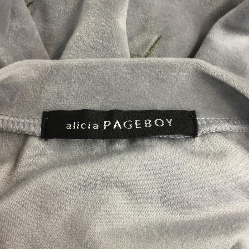 アリシアページボーイ alicia PAGEBOY カットソー 長袖 刺繍 FREE 刺繍 紫 / パープル / レディース USED 古着 中古 10064691