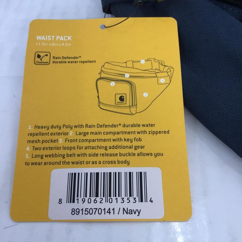 カーハート Carhartt ボディバッグ ボディバッグ 8915070141 ウエストバッグ タグ付き ロゴ、文字 紺 / ネイビー / メンズ USED 古着 中古 10064706