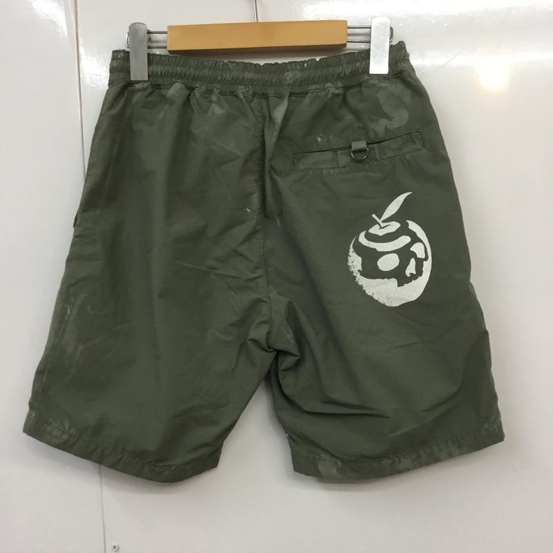 ワンメイド ONE MADE パンツ ショートパンツ リメイク ワッペン ミリタリー S カーキ / カーキ / メンズ USED 古着 中古 10064743
