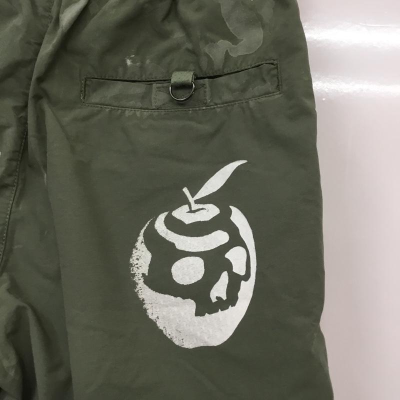 ワンメイド ONE MADE パンツ ショートパンツ リメイク ワッペン ミリタリー S カーキ / カーキ / メンズ USED 古着 中古 10064743
