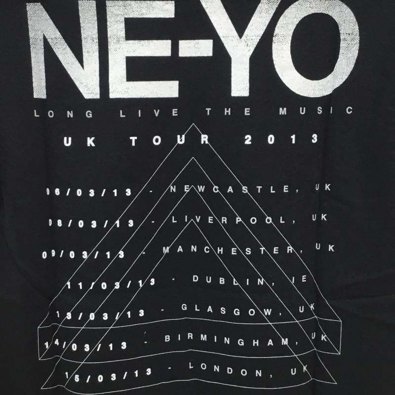 アンドエー And A Tシャツ 半袖 THE TEE ザ・ティー NE-YO ニーヨ STAGE ステージグラフィックロゴプリントT ツアーシャツ S ロゴ、文字 黒 / ブラック / メンズ USED 古着 中古 10064784