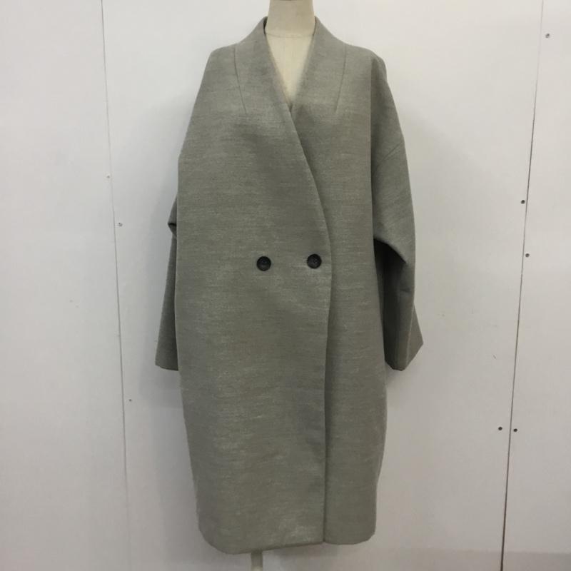アズールバイマウジー AZUL BY MOUSSY コート コート一般 2509AW30-4017 ブルボタンコート M 無地 灰 / グレー / レディース USED 古着 中古 10064794