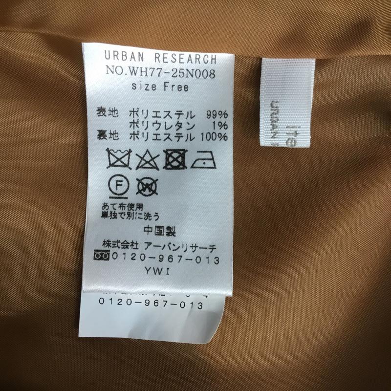 アーバンリサーチ URBAN RESEARCH スカート ひざ丈スカート WH77-25N008 サイドベルトスカート FREE 無地 キャメル / キャメル / レディース USED 古着 中古 10064823