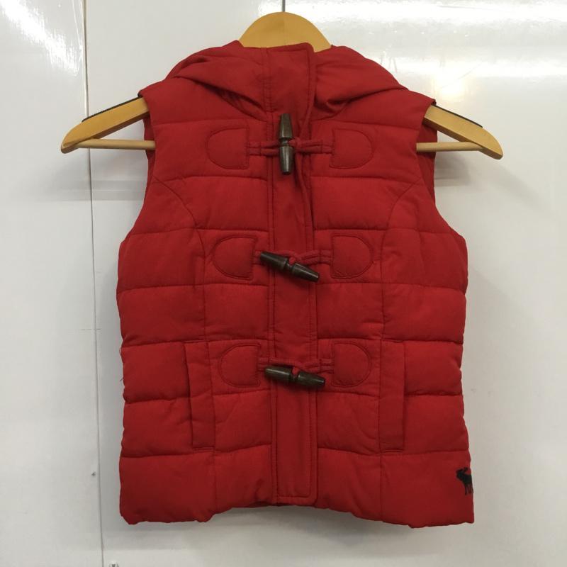 アバクロンビーアンドフィッチ ABERCROMBIE&FITCH ベスト ベスト キッズ 01T-00718512 S ワンポイント 赤 / レッド / ボーイズ USED 古着 中古 10064864