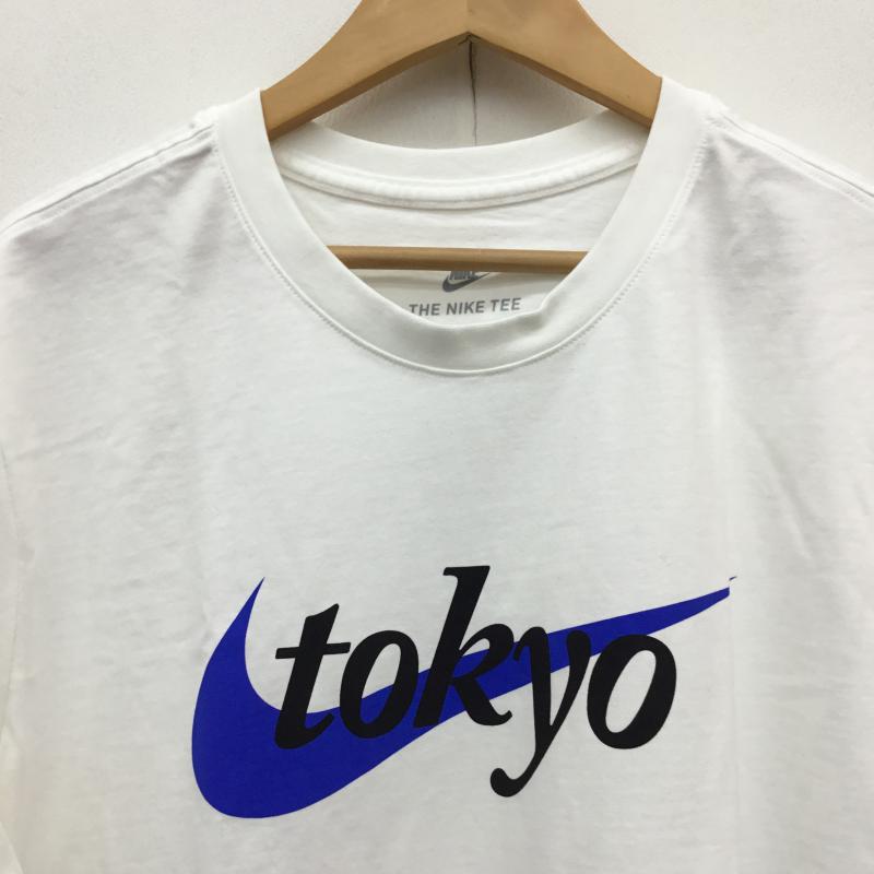 ナイキ NIKE Tシャツ 半袖 CITY TEE FOR TYO DA8858-100 L ロゴ、文字 白 / ホワイト / X 青 / ブルー / メンズ USED 古着 中古 10064871