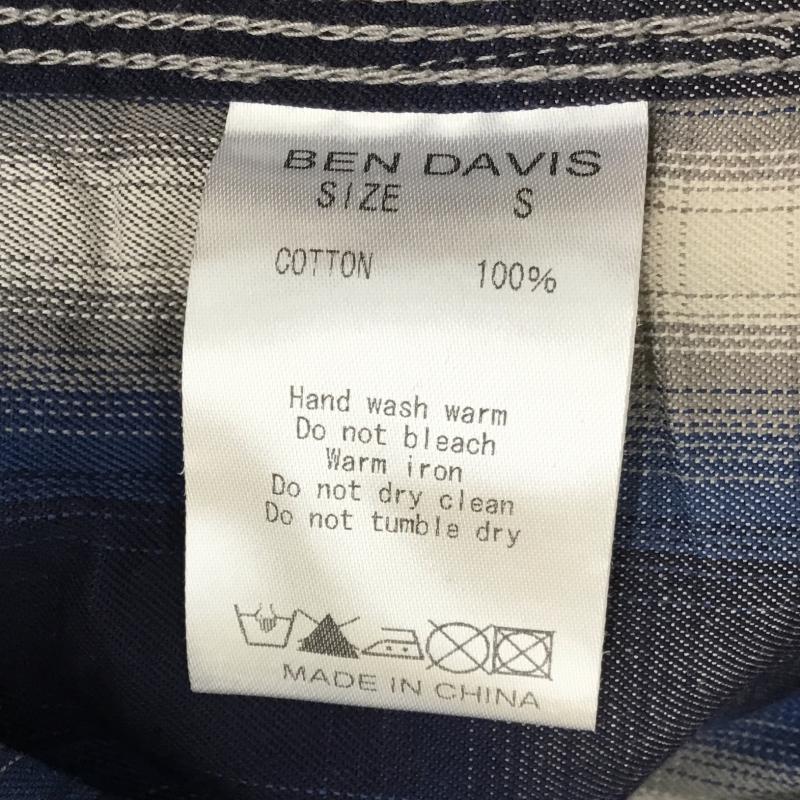 ベンデイビス BEN DAVIS シャツ、ブラウス 半袖 S チェック 青 / ブルー / メンズ USED 古着 中古 10064880
