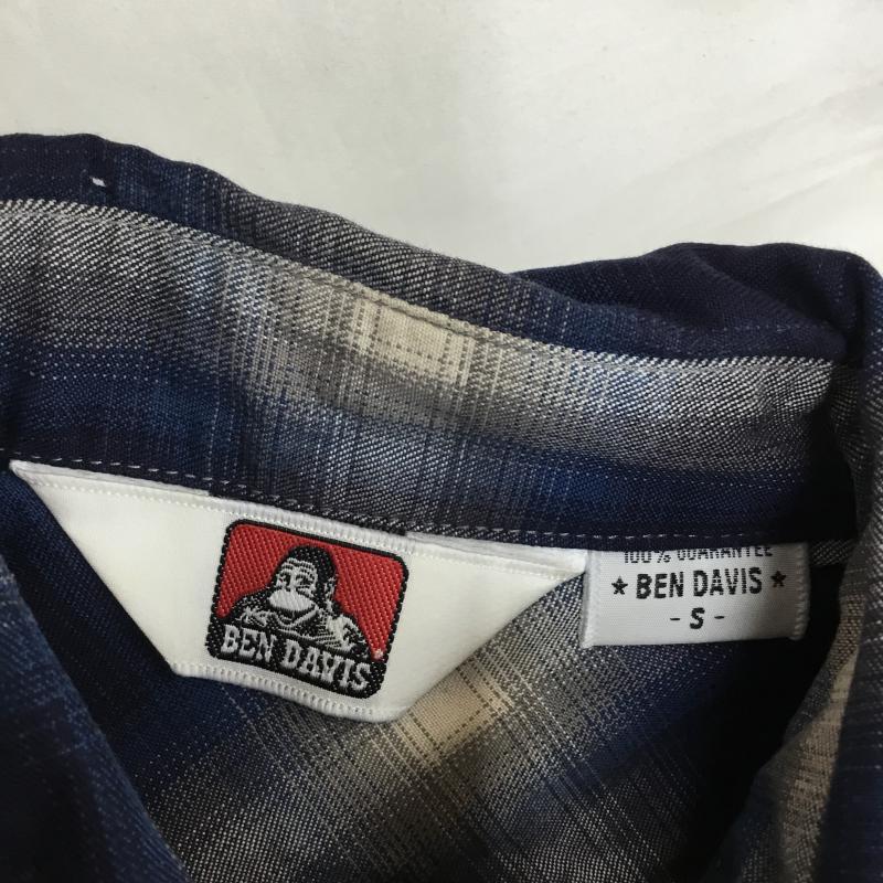 ベンデイビス BEN DAVIS シャツ、ブラウス 半袖 S チェック 青 / ブルー / メンズ USED 古着 中古 10064880