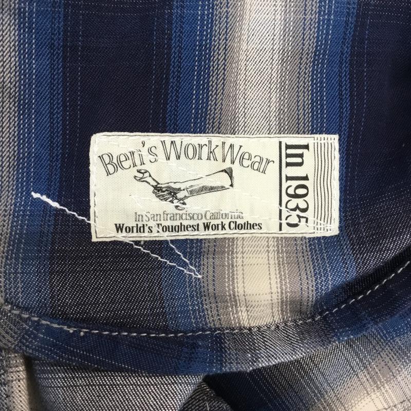 ベンデイビス BEN DAVIS シャツ、ブラウス 半袖 S チェック 青 / ブルー / メンズ USED 古着 中古 10064880
