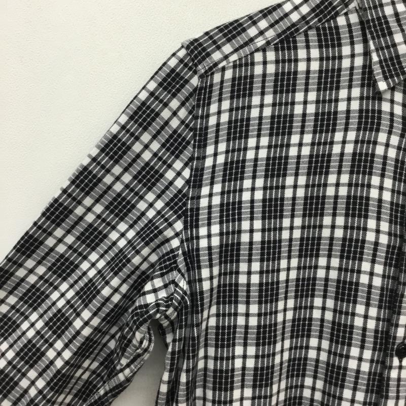 ディーゼル DIESEL シャツ、ブラウス 長袖 S チェック 白 / ホワイト / X 黒 / ブラック / メンズ USED 古着 中古 10064984