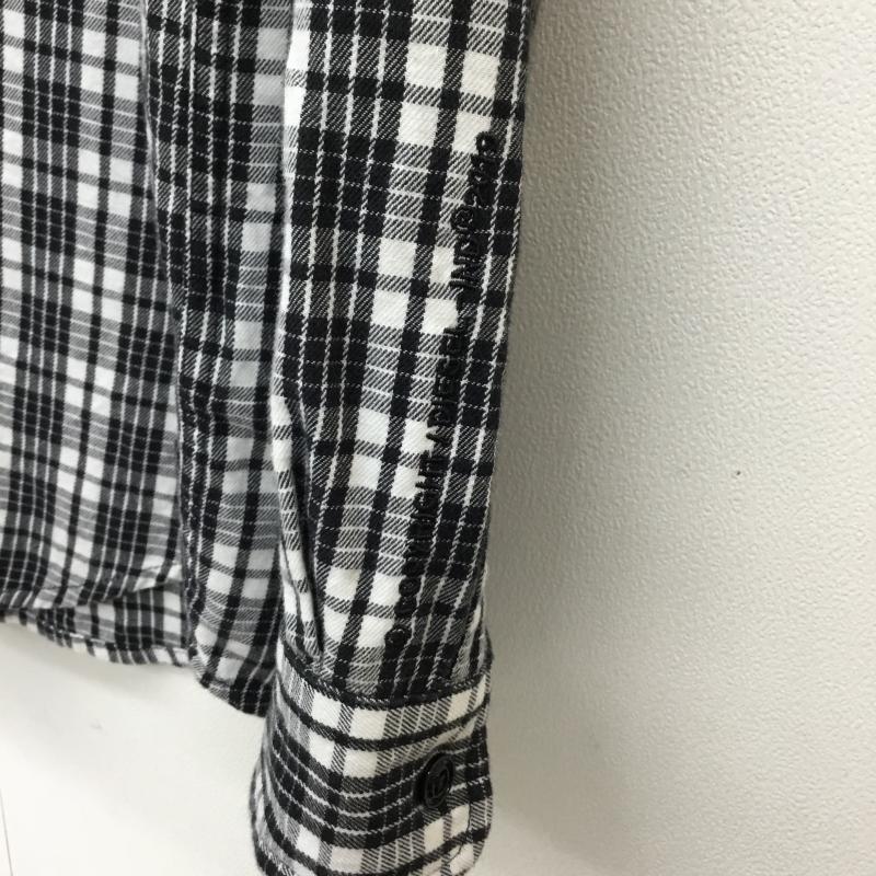 ディーゼル DIESEL シャツ、ブラウス 長袖 S チェック 白 / ホワイト / X 黒 / ブラック / メンズ USED 古着 中古 10064984