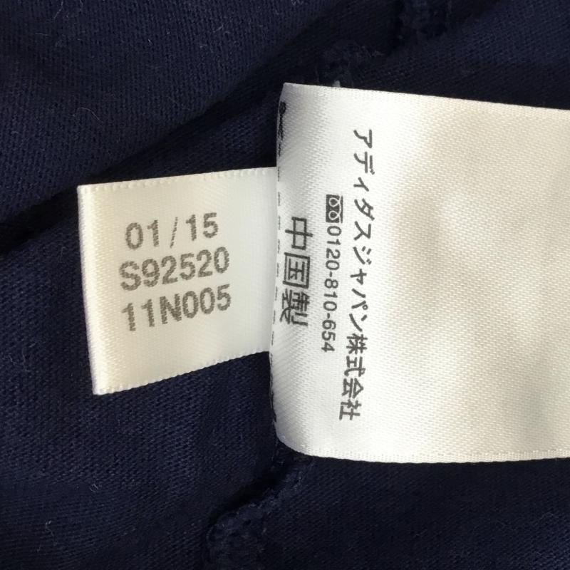 アディダスオリジナルス adidas originals Tシャツ 半袖 TREFOIL TEE S92520 M ロゴ、文字 紺 / ネイビー / メンズ USED 古着 中古 10065032