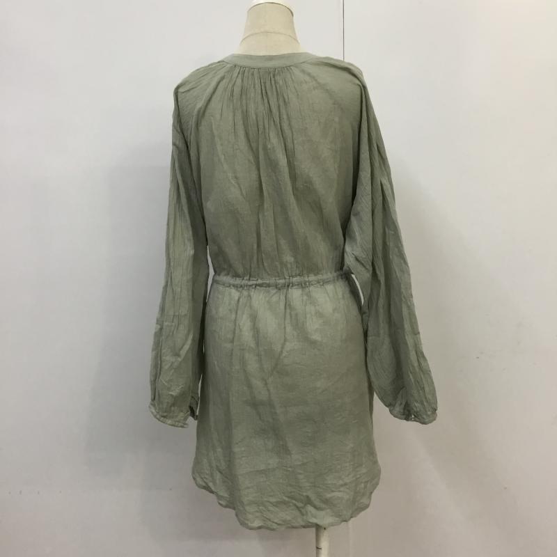 ローリーズファーム LOWRYS FARM シャツ、ブラウス 長袖 FREE 無地 薄緑 / ライトグリーン / レディース USED 古着 中古 10065033