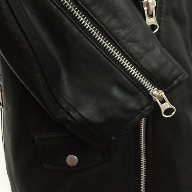 ディニテコリエ Dignite collier ジャケット、上着 ライダース MB-809000-38 ラムレザー 羊革 38 無地 黒 / ブラック / レディース USED 古着 中古 10065034