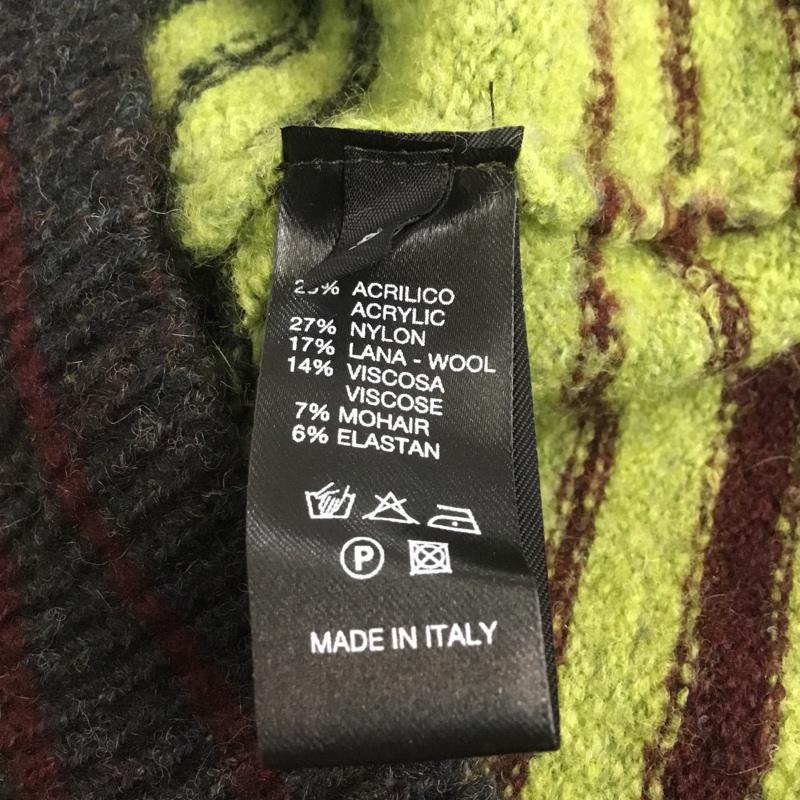 ロベルトコリーナ ROBERTO COLLINA ニット、セーター 長袖 RB28001 クルーネック マルチボーダー ボーダー柄 マルチカラー / マルチカラー / メンズ USED 古着 中古 10065109
