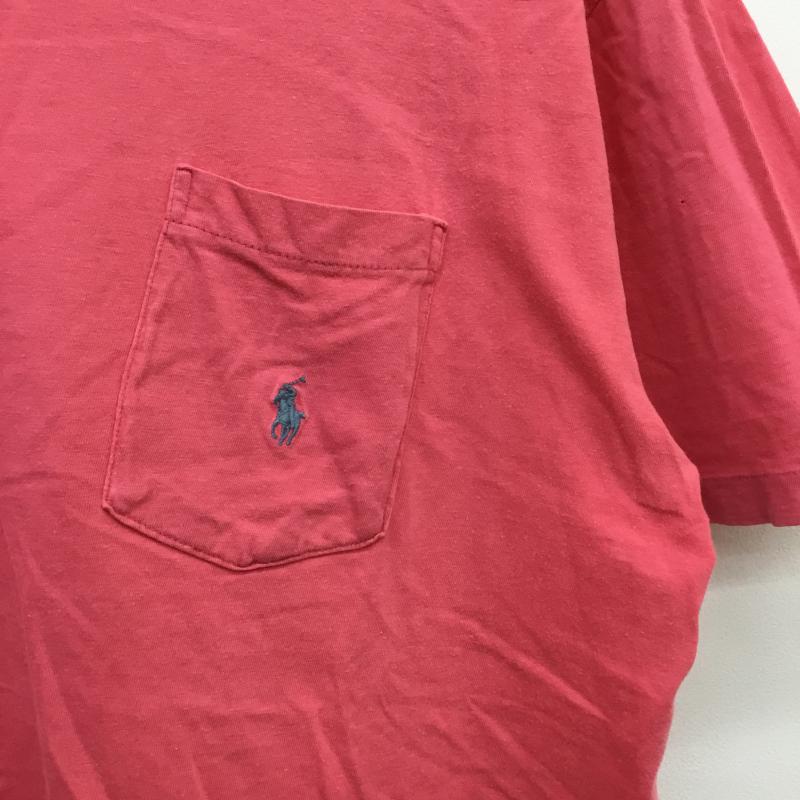 ポロラルフローレン POLO RALPH LAUREN Tシャツ 半袖 80's POLO COUNTRY M ロゴ、文字 桃 / ピンク / メンズ USED 古着 中古 10065133