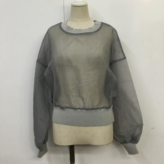 アズノゥアズピンキー AS KNOW AS PINKY カットソー 長袖 無地 灰 / グレー /  レディース USED 古着 中古 10065143