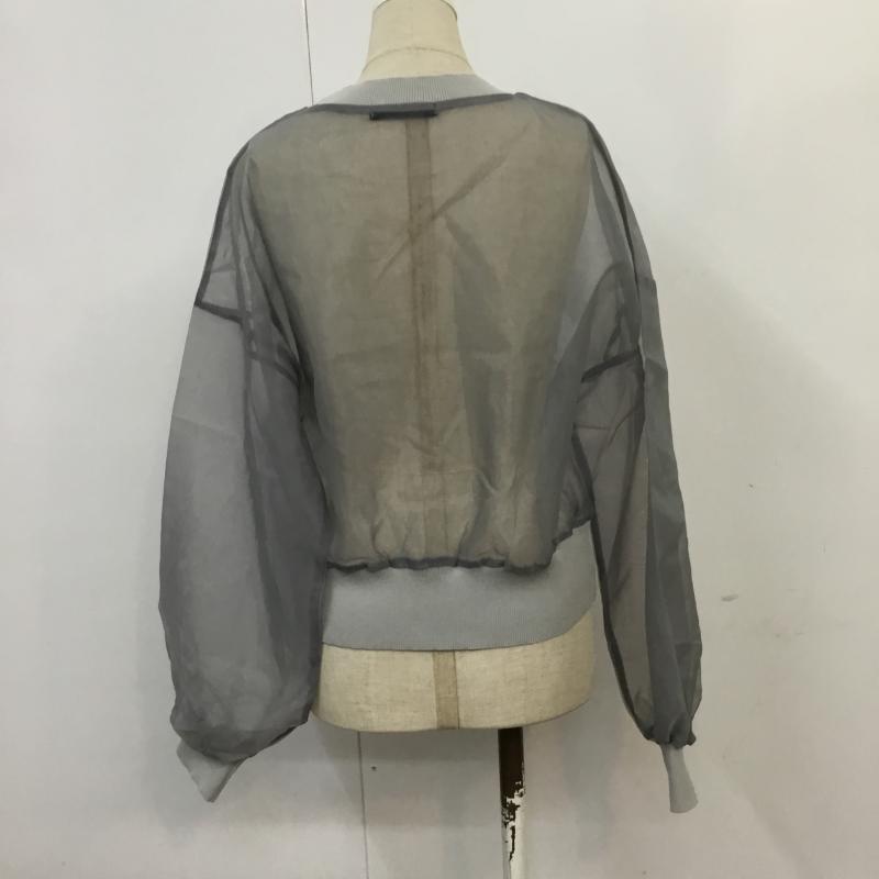 アズノゥアズピンキー AS KNOW AS PINKY カットソー 長袖 無地 灰 / グレー / レディース USED 古着 中古 10065143