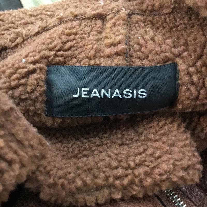 ジーナシス JEANASIS ジャケット、上着 ジャンパー、ブルゾン JS071084SL 18AW ボアB-3 FREE 無地 茶 / ブラウン / レディース USED 古着 中古 10065180