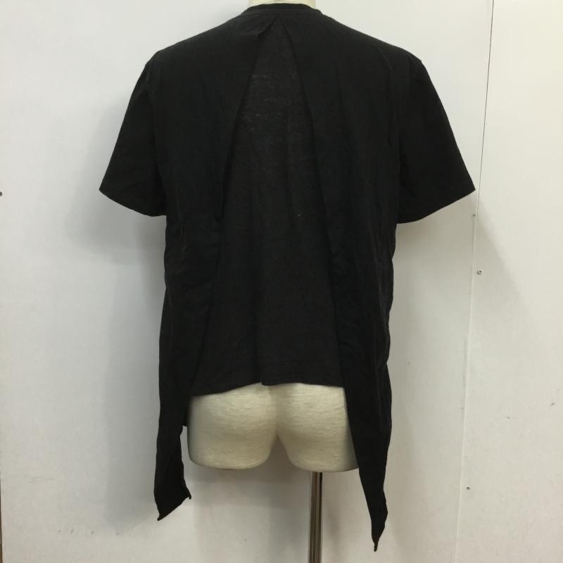 ディ ナック D.GNAK Tシャツ 半袖 46 無地 黒 / ブラック / メンズ USED 古着 中古 10065203