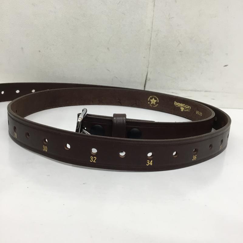 レザー レザー ベルト・バックル ベルト BOSTON LEATHER 茶 / ブラウン / メンズ USED 古着 中古 10065210