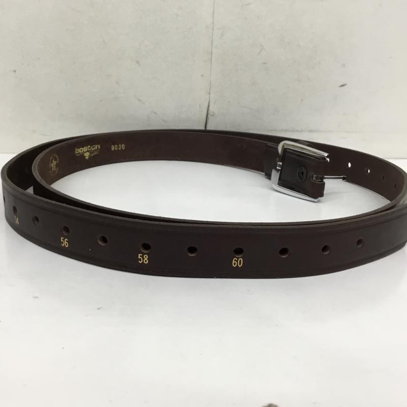 レザー レザー ベルト・バックル ベルト BOSTON LEATHER 茶 / ブラウン / メンズ USED 古着 中古 10065210