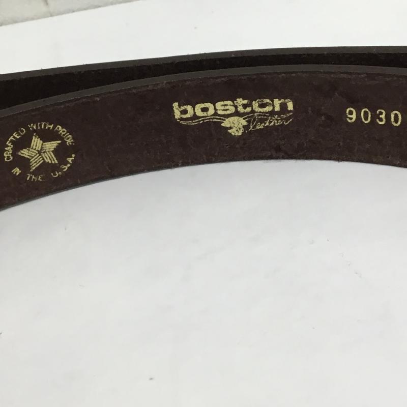レザー レザー ベルト・バックル ベルト BOSTON LEATHER 茶 / ブラウン / メンズ USED 古着 中古 10065210