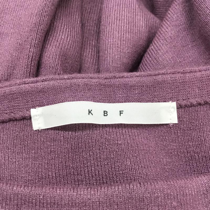 ケービーエフ KBF ニット、セーター 長袖 無地 紫 / パープル / レディース USED 古着 中古 10065226