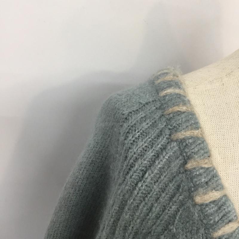 クリスプ Crisp ニット、セーター 長袖 FREE 無地 水色 / ライトブルー / レディース USED 古着 中古 10065227