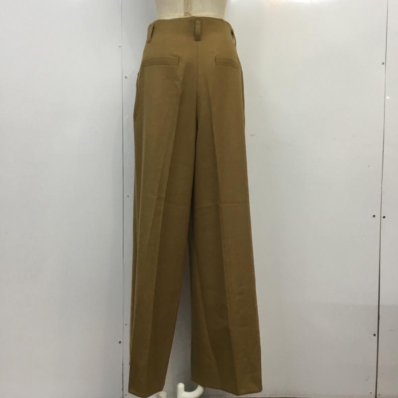 ランバン LANVIN パンツ スラックス タグ付 38 無地 茶 / ブラウン / レディース USED 古着 中古 10065230