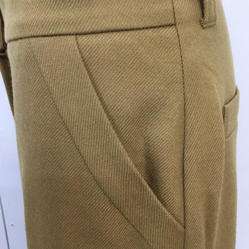 ランバン LANVIN パンツ スラックス タグ付 38 無地 茶 / ブラウン / レディース USED 古着 中古 10065230