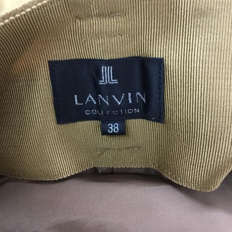 ランバン LANVIN パンツ スラックス タグ付 38 無地 茶 / ブラウン / レディース USED 古着 中古 10065230