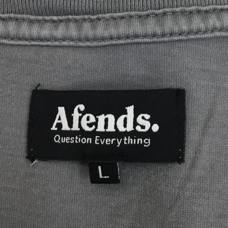 アフェンズ Afends Tシャツ 半袖 L ロゴ、文字 灰 / グレー / メンズ USED 古着 中古 10065243