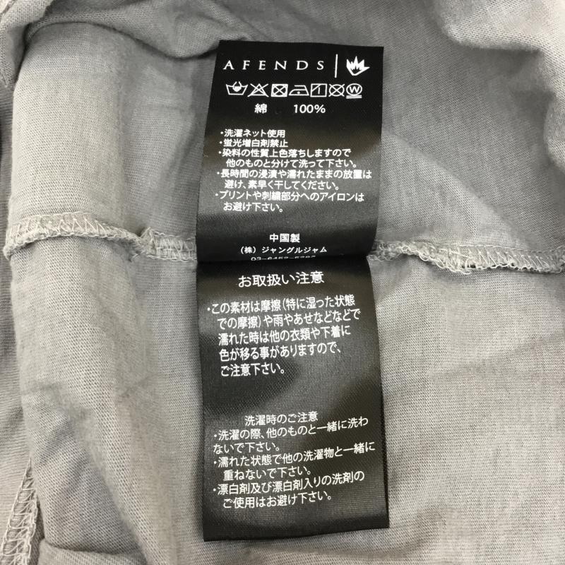 アフェンズ Afends Tシャツ 半袖 L ロゴ、文字 灰 / グレー / メンズ USED 古着 中古 10065243