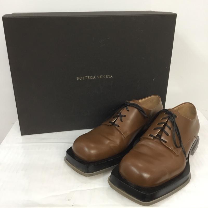 ボッテガヴェネタ BOTTEGA VENETA 革靴 革靴 レザーシューズ ドレスシューズ 無地 茶 / ブラウン / メンズ USED 古着 中古 10065341