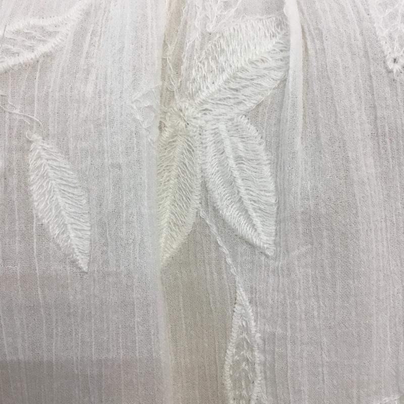 ザラ ZARA カットソー 長袖 M 無地 白 / ホワイト / レディース USED 古着 中古 10065383