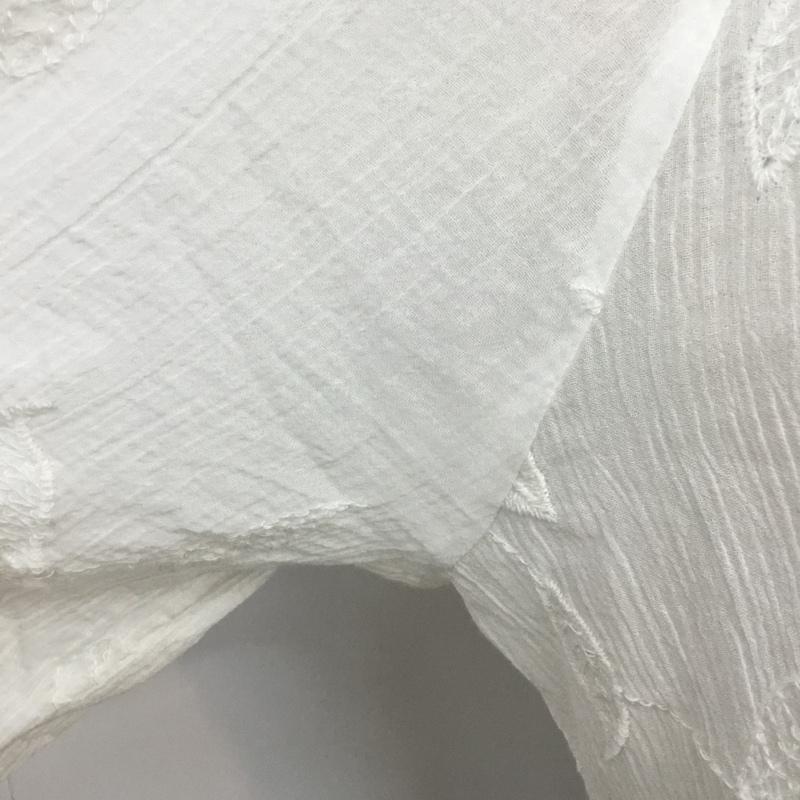 ザラ ZARA カットソー 長袖 M 無地 白 / ホワイト / レディース USED 古着 中古 10065383