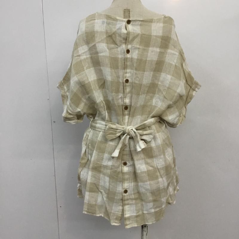 ザラ ZARA カットソー 半袖 S チェック マルチカラー / マルチカラー / レディース USED 古着 中古 10065385